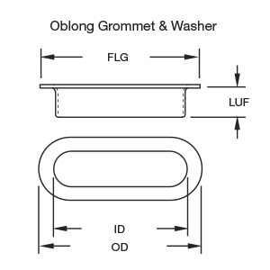 oblong grommets