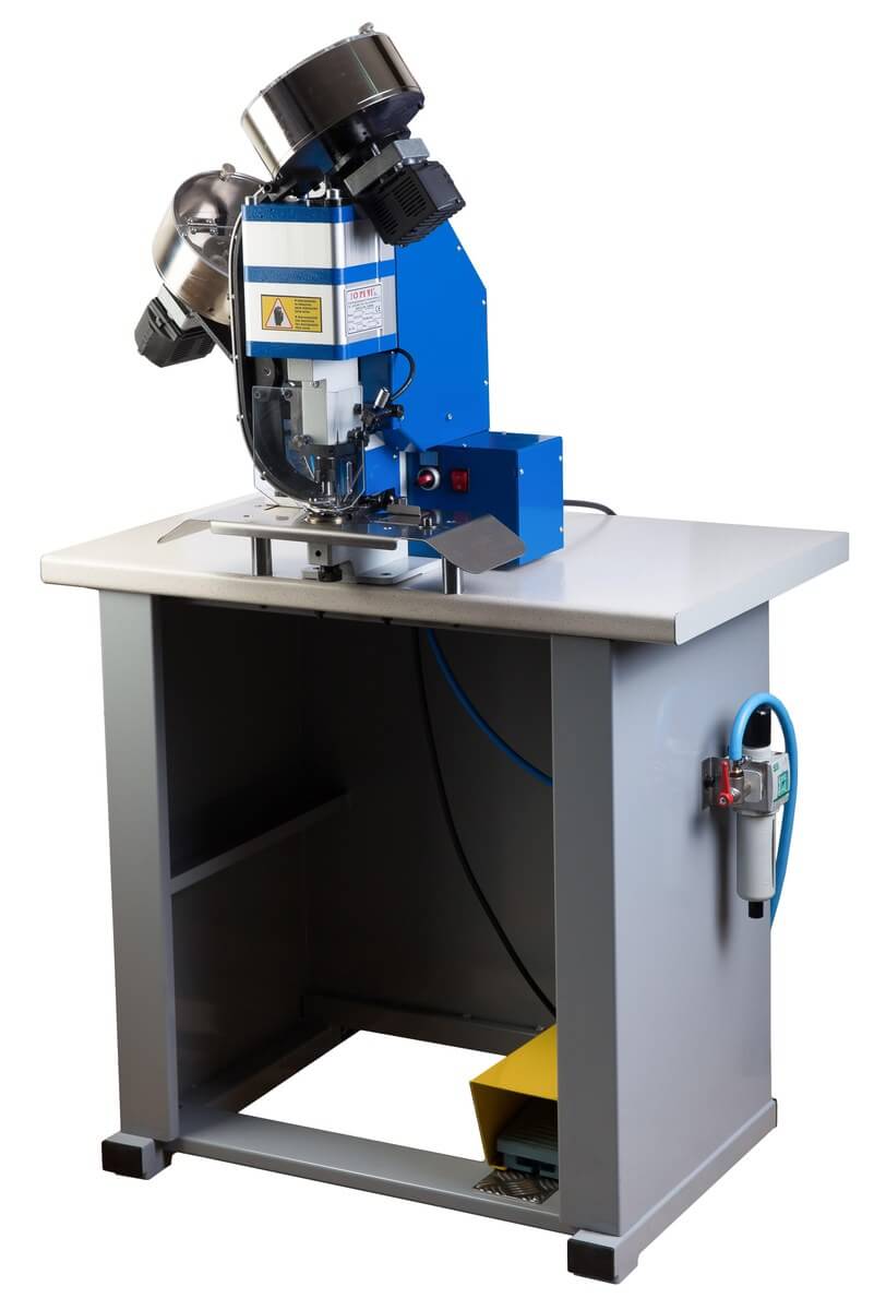 Jopevi J-269 dual feed automatic grommet machine Jopevi J-269 dual feed automatic grommet machine
