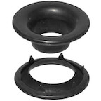 Black-Rolled-Rim-Grommet-Spur-Washer