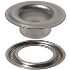 Nickel-Plated Self-Piercing Grommet & Washer